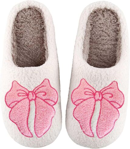 Women's Men's House Slippers with Unique Design Variety, Soft Fuzzy Fluffy Slippers for Women Men, Cozy Memory Foam Indoor Slipper, Non-Slip Shoes for Winter, Great Gifts for Mom Wife Sister Grandma in Saudi Arabia