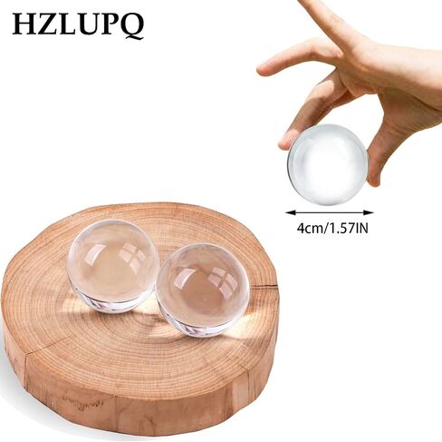 6PCS Clear Crystal Ball Spheres, Decorative Glass Orbs for Home Decor in Saudi Arabia