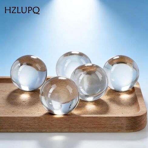 6PCS Clear Crystal Ball Spheres, Decorative Glass Orbs for Home Decor in Saudi Arabia