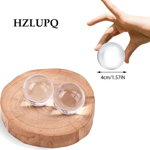 6PCS Clear Crystal Ball Spheres, Decorative Glass Orbs for Home Decor in Saudi Arabia