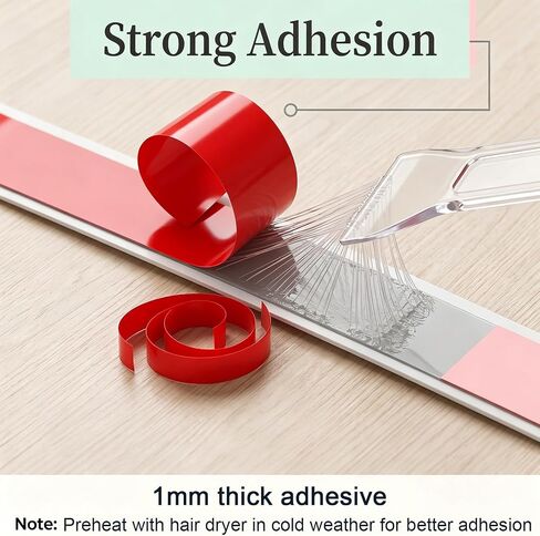 3 Pcs 39" Door Sweep with Brush, Self Adhesive Screen Doors Draft Stoppers for Bottom Seal, Under Door Draft Gap Filler for Exterior Doors in Saudi Arabia