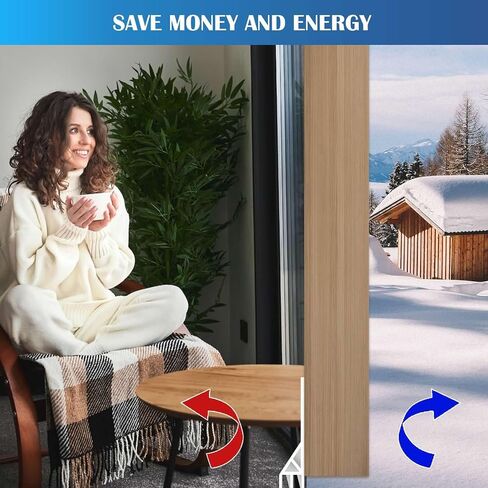 Door Sweep for Bottom of Door Draft Stopper, Quiet Silicone Brushes for Uneven Floor, Self-Adhesive Sweep Seal for Blocking Noise, Dust, Insect, Saving Energy, White, 39" L x 2" W in Saudi Arabia