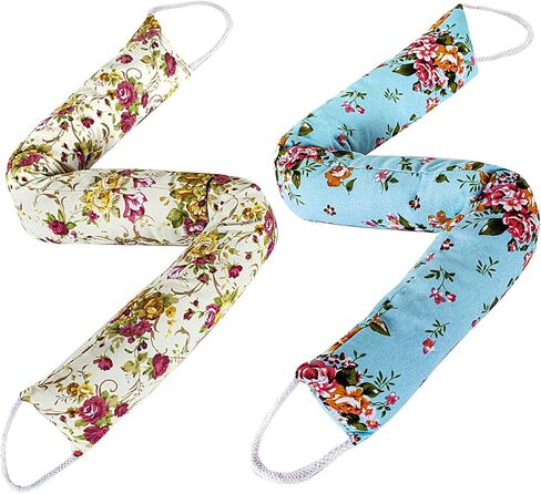 2 Pack 36 Inch 2.8 Inch Wide Slim Under Door Blocker Door Draft Stopper, Bottom Blocker Weighted Gap Filler Saving Energy Sound Air Noise Light Stopper Canvas Cotton Cartoon Print 2.2Lb in Saudi Arabia
