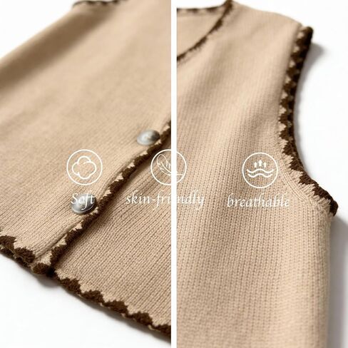 Womens Sweater Vest Sleeveless Knit Cardigan Vintage Button Down Colorful Sweater 2026 Spring Summer Tank Tops in Saudi Arabia