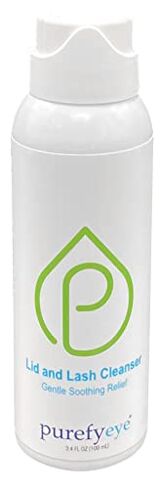 PUREFYEYE (100ml, 3.4oz) Hypochlorous Eyelid Daily Cleanser for Relief from blepharitis, Dry Eye, Skin Irritations, Rosacea, Pink Eye. Gentle, Non-irritating and Hypoallergenic. in Saudi Arabia