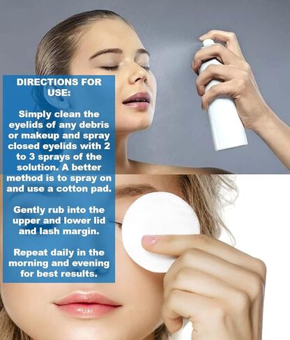 PUREFYEYE (100ml, 3.4oz) Hypochlorous Eyelid Daily Cleanser for Relief from blepharitis, Dry Eye, Skin Irritations, Rosacea, Pink Eye. Gentle, Non-irritating and Hypoallergenic. in Saudi Arabia