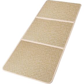 Japanese Tatami Mat Foldable Floor Mats Non-Slip Futon Mattress Sleeping Mat Summer Yoga Mat Indoor Outdoor Runner Rug Area Rug for Bedroom Living Room,Grey in Kuwait