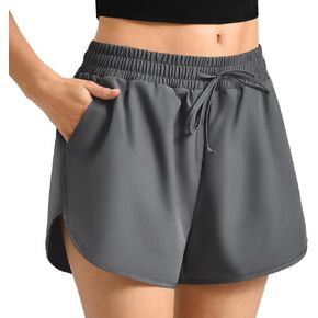 Walifrey Running Shorts for Women with Liner High Waisted Lightweight Summer Athletic Shorts in Saudi Arabia