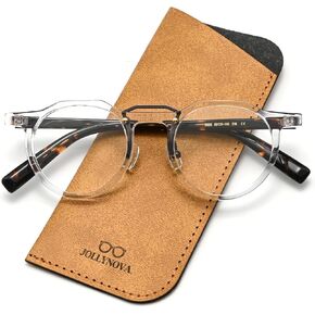 JOLLYNOVA Casper Personalized Acetate Glasses Frame Retro Round Ultra Lightweight Eyewear for Women Men in Saudi Arabia