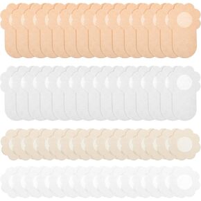 60 PCS Disposable Nipple Covers, Reusable Sticky Pasties Breast Lift Tape for Women, Adhesive Petals Nipple Pasties Breathable Invisible Boob Lift Tape for Backless or Strapless, Swimwear in Saudi Arabia
