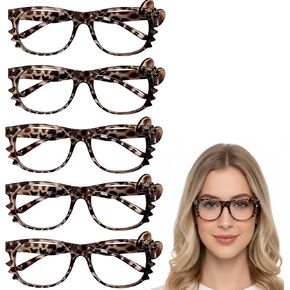 5PCS Cheetah Print Kawaii Glasses, Y2K Retro Sunglasses for Cosplay Events and Daily Fashion, Anime Inspired Accessories with Leopard Print Design for Teen Girls and Young Women in Saudi Arabia