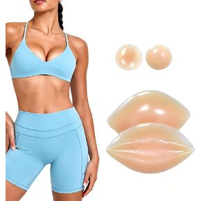 Adhesive Silicone Bra Inserts - Removable Push Up Pads for Enhanced Lift & Shape | Chicken Cutlets for Bras, Bikinis in Kuwait