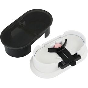 EQUADOSE Precision Pill Splitter with Centering Guide, Dual Stainless-Steel Blades for Small & Large Tablets, Accurate Halves & Quarters for Medication, Vitamins and Pet Pills, Black in Kuwait