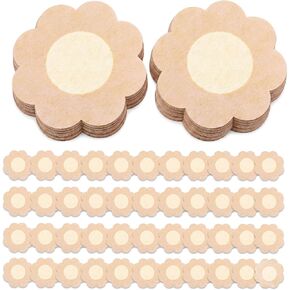 40Pcs Nipple Covers Women's Nipple Cover Stickers Self Adhesive, Beige Non-Woven Fabric Breast Cover, Disposable Invisible Pasties for Swimming Party Dress(6cm) in Kuwait