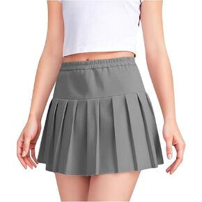 School Uniform Skirts for Girls Adjustable Waist Pleated Tennis Golf Skorts Pull-On Casual Athletic Mini Skirt in Saudi Arabia