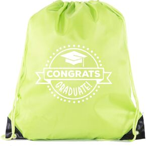 Senior Graduation Drawstring Backpacks Personalized Party Favor Cinch Bags - Congrats Graduate in Saudi Arabia