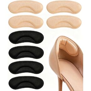 4 Pairs Heel Cushion Pads for Too Big Shoes, Self-Adhesive Heel Grips Inserts for Men & Women, Anti-Slip Protectors Fillers Loose Shoes to Prevent Pain & Blisters (Multicolor) in Saudi Arabia