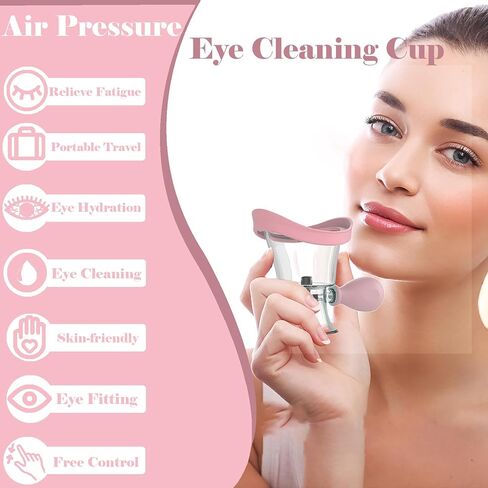 3Pack Eye Wash Cup, Portable Eye Washer Cleaner Kit Silicone Air Pressure Eye Cleaning Cup Eye Care Eye Rinse for Soothing Tired Eyes Effective Relief Tired Eyes Cleaning Eye Dust Makeup Irritants in Saudi Arabia