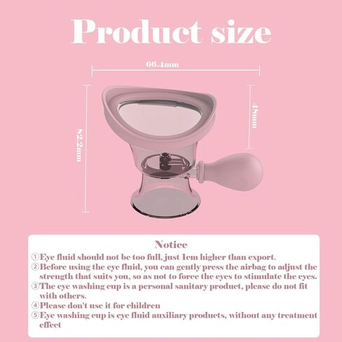 3Pack Eye Wash Cup, Portable Eye Washer Cleaner Kit Silicone Air Pressure Eye Cleaning Cup Eye Care Eye Rinse for Soothing Tired Eyes Effective Relief Tired Eyes Cleaning Eye Dust Makeup Irritants in Saudi Arabia