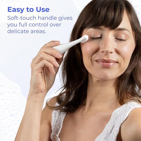 Blinkjoy Lid & Lash Cleanser + Electric Eyelid Brush 2 (White) Bundle | Daily Eyelid and Lash Hygiene Kit for Dry Eyes, Demodex, Blepharitis, Makeup Removal in Saudi Arabia