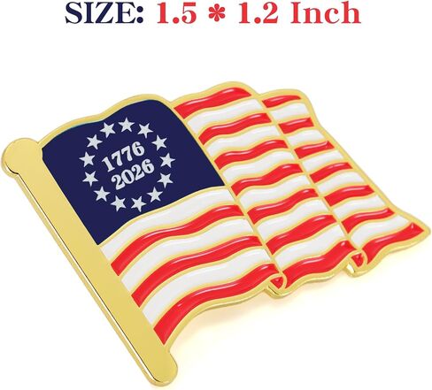 United States of America 250th Anniversary Pin Set (1776–2026) – American Flag & USA Map Lapel Pins, Patriotic Commemorative Brooch Set, Independence Day Gift, 4th of July Accessories in Saudi Arabia