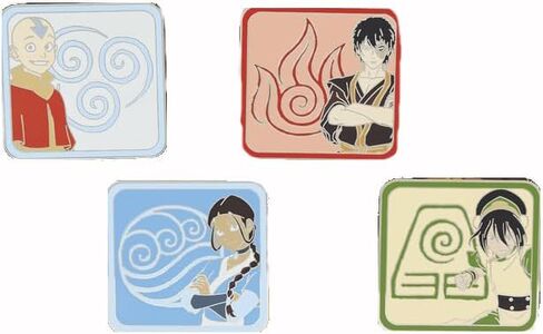 Loungefly Nickelodeon Avatar The Last Airbender Elements 4 Pc Pin Set in Kuwait