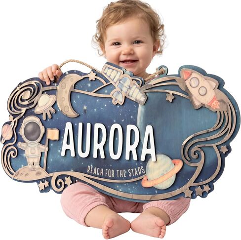 Custom Western Nursery Name Sign - Personalized Wooden Baby Name Sign with Cowboy Boots & Desert - 3D 2-Layer Birch Wood Wall Decor for Boy Room, Unique Wild West Gift in Saudi Arabia