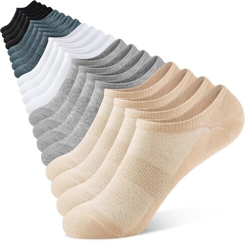 No Show Socks Womens 10 Pairs - Thin Low Cut Socks for Women, Cotton Non Slip Ankle Short Casual Sock, Invisible in Saudi Arabia