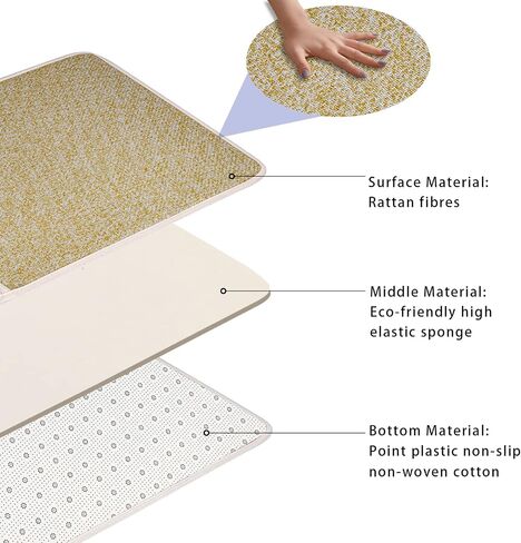 Japanese Tatami Mat Foldable Floor Mats Non-Slip Futon Mattress Sleeping Mat Summer Yoga Mat Indoor Outdoor Runner Rug Area Rug for Bedroom Living Room,Grey in Kuwait