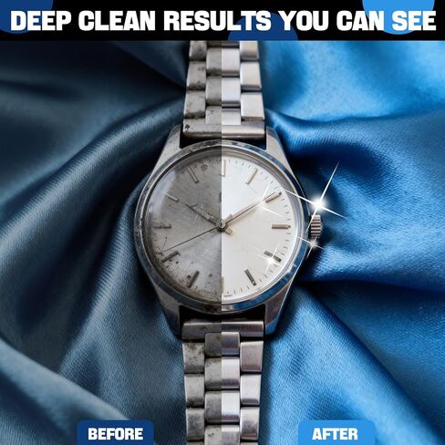 Watch Cleaning & Polishing Kit - Ultra-Gentle Micro-Foam Deep Cleans Bracelets, Cases & Bezels - All-in-One Kit: Cleaner, Brushes, Cloths, Swabs, Polishing & Dusting Tools for Watches & Jewelry in Saudi Arabia