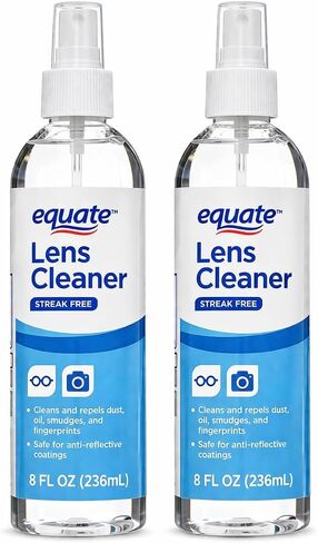 Equate Streak-Free Lens Cleaner, 8 oz Spray Bottle, 1 Count in Kuwait