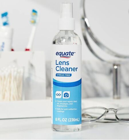 Equate Streak-Free Lens Cleaner, 8 oz Spray Bottle, 1 Count in Kuwait