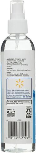 Equate Streak-Free Lens Cleaner, 8 oz Spray Bottle, 1 Count in Kuwait