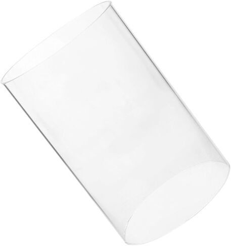 Glass Candle Chimney Cover 10x15cm Glass Cylinder Hurricane Candle Sleeve for Home Table Centerpiece in Kuwait