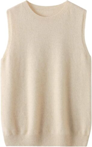 Breezy Lane Women’s Sweater Vest Wool Basic Crewneck Knit Sleeveless Pullover Tank Top in Saudi Arabia