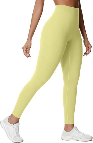 V Back Scrunch Butt Leggings for Women - High Waist Tummy Control Butt Lifting, Seamless Slim Fit Yoga Pants in Saudi Arabia