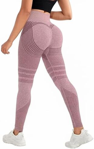 Compression Leggings for Women,High Waisted Resistance Band Leggings,Workout Squat Proof Yoga Activewear Leggings in Saudi Arabia