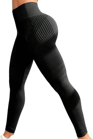 2 PCS Cellulite Leggings, High Waist 3D Anti Cellulite Leggings for Women, Slimming Workout Yoga Pants in Kuwait