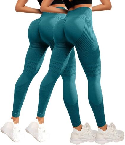 2 PCS Cellulite Leggings, High Waist 3D Anti Cellulite Leggings for Women, Slimming Workout Yoga Pants in Kuwait