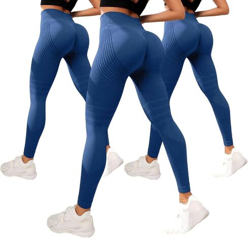 2 PCS Cellulite Leggings, High Waist 3D Anti Cellulite Leggings for Women, Slimming Workout Yoga Pants in Kuwait