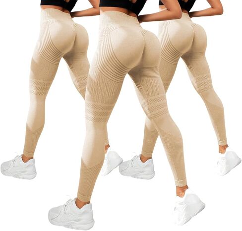 2 PCS Cellulite Leggings, High Waist 3D Anti Cellulite Leggings for Women, Slimming Workout Yoga Pants in Kuwait