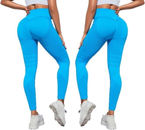 2 PCS Cellulite Leggings, High Waist 3D Anti Cellulite Leggings for Women, Slimming Workout Yoga Pants in Kuwait