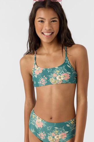 GIRL'S STRAPPY SIDE BRALETTE TOP SET WITH NAYA FLORAL PRINT BY O'NEILL CLOTHING in Kuwait