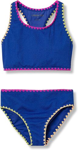 Lands' End Girls Chlorine Resistant Embroidered Bikini Swimsuit Set in Kuwait