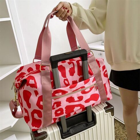 حقيبة دفل للسفر، جيب أمامي وحقيبة ترولي، حقائب حمل مقاومة للماء لعطلات نهاية الأسبوع، حقيبة مستشفى للعمل والتسليم، حقيبة كمبيوتر محمول خفيفة الوزن وحقيبة أساسيات للتنقل وعطلات نهاية الأسبوع وصالة الألعاب الرياضية، وردي in Kuwait