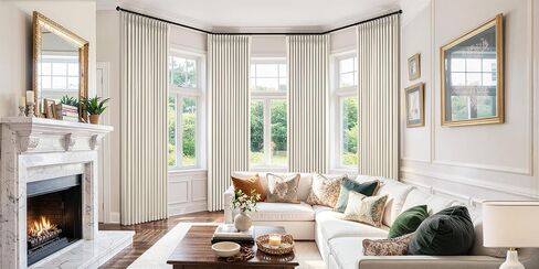 MIULEE Pinch Pleated 100% Blackout Curtains 90 Inch Long 4 Panel Set for Bedroom Thick Linen Memory Trained Pleat Living Room Darkening Back Tab Double Layer Thermal Insulated Drapes, Birch in Kuwait
