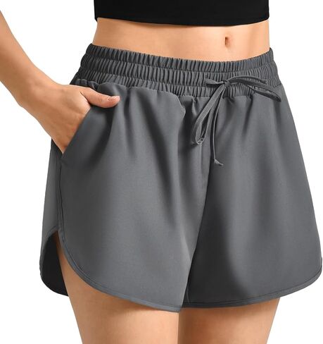 Walifrey Running Shorts for Women with Liner High Waisted Lightweight Summer Athletic Shorts in Saudi Arabia
