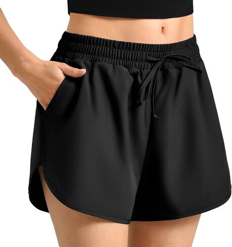 Walifrey Running Shorts for Women with Liner High Waisted Lightweight Summer Athletic Shorts in Saudi Arabia