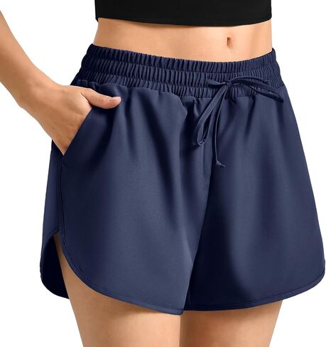 Walifrey Running Shorts for Women with Liner High Waisted Lightweight Summer Athletic Shorts in Saudi Arabia