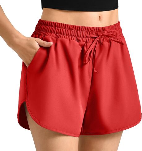 Walifrey Running Shorts for Women with Liner High Waisted Lightweight Summer Athletic Shorts in Saudi Arabia